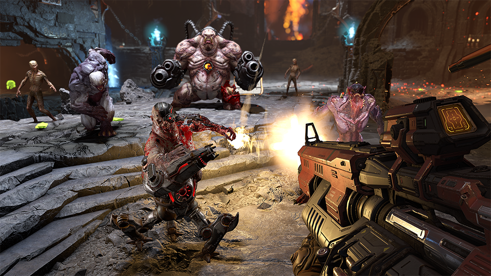 Immagine pubblicata in relazione al seguente contenuto: Story trailer e screenshots del first-person shooter Doom Eternal | Nome immagine: news29713_Doom Eternal-Screenshot_1.png